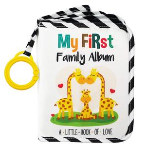 Nouveau <span class=keywords><strong>livre</strong></span> de famille en <span class=keywords><strong>tissu</strong></span> doux My First Family Album Holder - Product Image 4