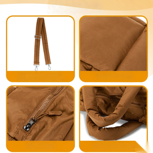 Small Waterproof Nylon Puffer Tote <b>Bag</b> for Women Quilted <b>Soft</b> Puffy Satchel Shoulder <b>Crossbody</b> Handbag with Detachable Strap - Product Image 5