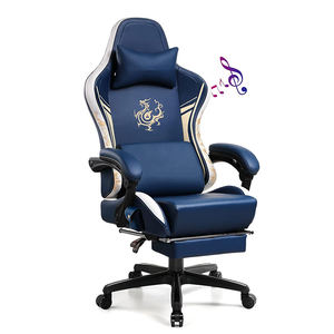 Chaise de jeu améliorée de la meilleure série Dragon Rgb Silla Chaise de jeu avec haut-parleurs Bluetooth et repose-pieds Chaise de jeu personnalisée noire - Product Image 3