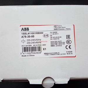 คอนแทคเตอร์ Abb Ac รุ่น A75-30-00 220V 50Hz สำหรับมอเตอร์ไฟฟ้ากระแสสลับ - Product Image 1
