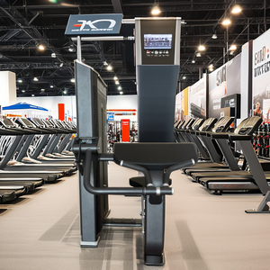 Máquina de entrenamiento de fuerza comercial de acero para gimnasio, máquina de camber para bíceps y espalda con selección de carga L8030A - Product Image 5