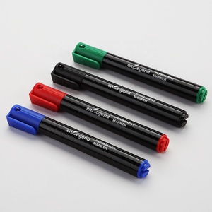 Pennarelli Permanenti di Alta Qualità Non Tossici e Impermeabili, Ricaricabili, 12 Colori, <span class=keywords><strong>Punta</strong></span> a <span class=keywords><strong>Scalpello</strong></span>/Cilindrica, per Ufficio e Scuola - Product Image 3