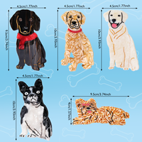 Pince à cheveux personnalisée en acétate, collection chiens, style tendance, boîte surprise, modèles Labrador et Teckel, pour cadeaux de filles
