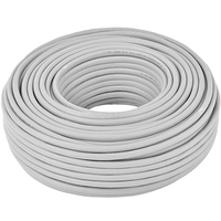 Cable de Red LAN VCOM Cat5e SFTP de 8 Hilos, Par Trenzado, Caja de 305m, para Automatización Industrial y Sistemas CCTV