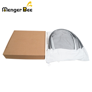 MengerBee Traje de apicultura ventilado de algodón para niños con velo Cremallera Blanco/Amarillo Puño elástico Cintura Niños Tamaño 120-150cm - Product Image 2