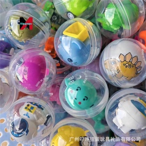 Cápsula Gacha Transparente de 45mm con Coche de Retroceso para Máquina Recreativa, Huevo Sorpresa de Diversión de un o dos dólares - Product Image 4