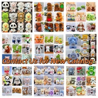 Op voorraad 8 inch groothandel op maat gemaakte zachte knuffel pluche dieren cartoon fruit schattig kawaii klauwautomaat pluche speelgoed