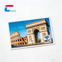 Biglietti d'Auguri NFC Programmabili 13.56Mhz per Condivisione sui Social Media, Stampa Personalizzata di Cartoline