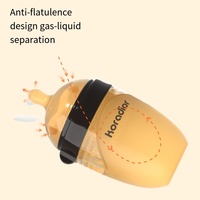 Bouteille pour bébé en PPSU de 240 ml, sans BPA, forme droite, tétine sans impression, col large, silicone, alimentation au lait pour nourrissons de 0 à 12 mois