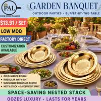 Ensemble d'assiettes en acier inoxydable pour réceptions de mariage, motif tournesol en relief, 30, 35, 40, 45, 48 cm, pour banquets, hôtels, restaurants, traiteurs