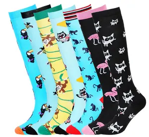 Thoải Mái Bền Chất Lượng Cao Top Đánh Giá Tùy Chỉnh Thời Trang Compression Socks Chạy Vớ