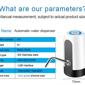 Best Seller Portable Water <b>Dispenser</b> <b>Pump</b> <b>Bottled</b> Drinking 1200mah Electric Usb Touchless Rechargeable 5 Gallon Water <b>Pump</b> - Product Image 5