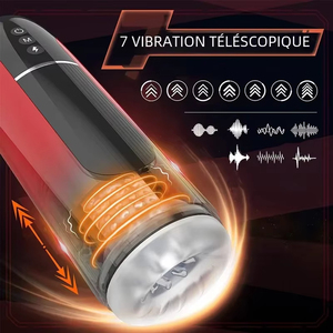 Masturbatore Automatico <span class=keywords><strong>Maschile</strong></span>, Giocattoli Sessuali per Uomini, Giocattolo per Adulti, Strumento di Masturbazione Rotante e Pulsante, Macchina del Sesso, Pompa Elettrica per il Pene - Product Image 5