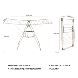 Nhà máy cung cấp tầng đứng vải Máy sấy móc áo với 3 lưới <span class=keywords><strong>2</strong></span> lớp ngoài trời và trong nhà bền quần áo khô giá để bán - Product Image 6