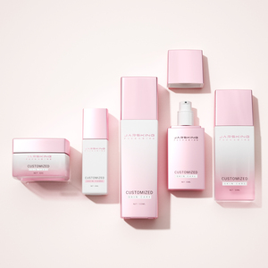 Ensemble de flacons de toner cosmétique en <span class=keywords><strong>verre</strong></span> dégradé carré de luxe, emballage pour soins de la peau et boîte - Product Image 3