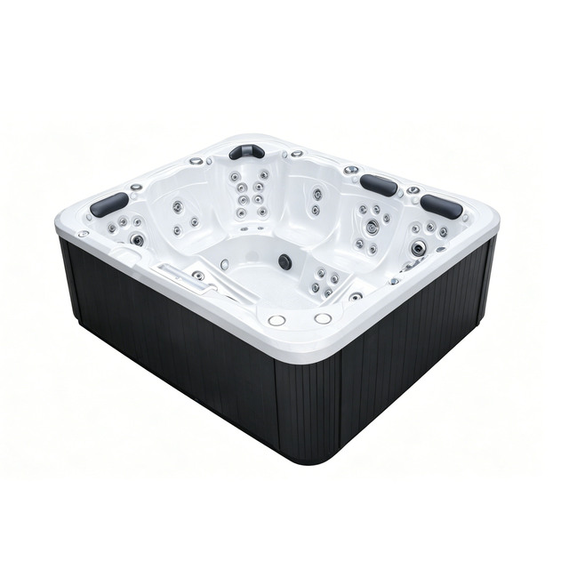 Gurgle Luxury 6 Person Large Size Free Standing Hydro Whirlpool Massage Hot Tub Outdoor Spa Bathtub Winter Balboa Spa Tub