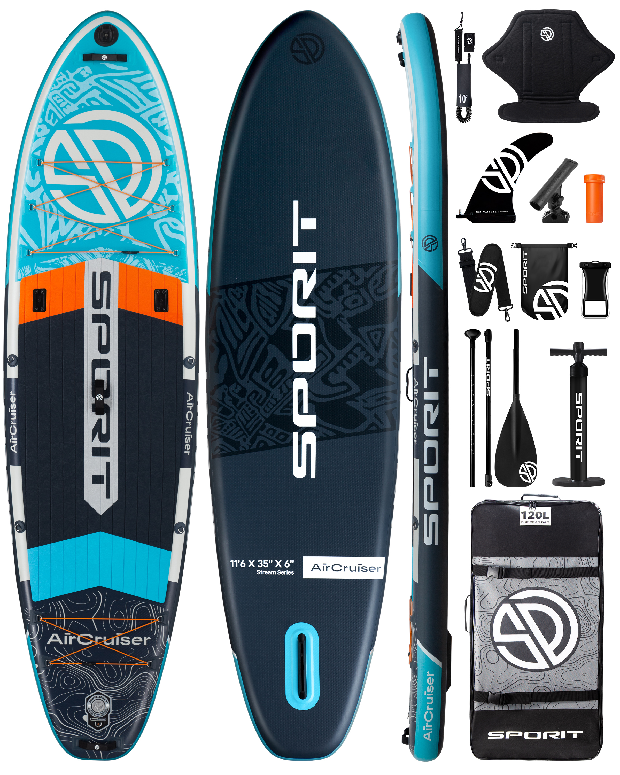 BLUE GREY PRO 11'6"*35"*6"