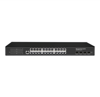 24X10/100/1000Mbps LAN PoE + Port Plus 4X10Gbps Fibre SFP + L2 L3 Géré 10G Ethernet Commutateur PoE