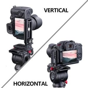 Support de caméra vertical et horizontal en aluminium, plaque de fixation rapide pour trépied, compatible avec les appareils photo reflex numériques, DJI RSC2, RS2, Zhiyun Weebill. - Product Image 6