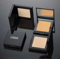 Poudre compacte mate bon marché du fabricant 12 couleurs poudre pressée de marque privée poudre de maquillage