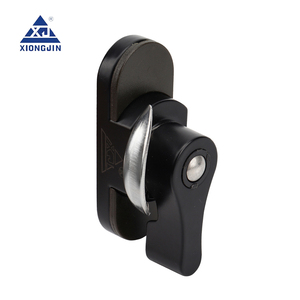 Accesorios de cerradura de ventana deslizante de aleación de aluminio cerradura antirrobo en blanco y negro gancho de media luna cerradura de media luna - Product Image 2