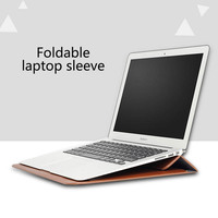 Vente chaude étui pour ordinateur portable en cuir Pu pour Macbook Air Pro sac de transport durable et étanche pour ordinateur portable