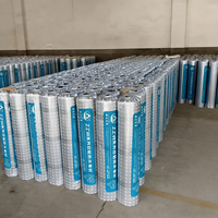 Membrane d'étanchéité autocollante en bitume polymère modifié de 1,2 mm avec feuille d'aluminium PET pour toiture, feutre et matériaux de construction de sous-sols