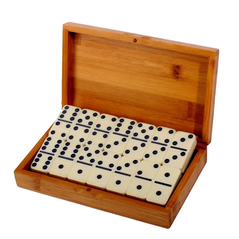Manufacturers Professional Custom Wholesale Bulk Craft Acrylic Domino Set For Bamboo Box