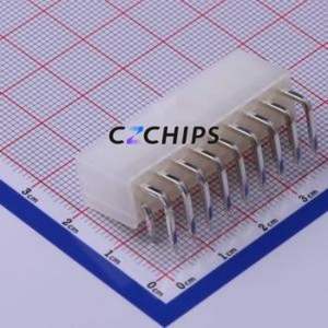 C4255WR-2X09P Wire-to-Board Pin Header Bent Lead Through Hole,P=4.2mm Connector 2x9P 4.2mm Right Angle Insert 18P - Product Image 2