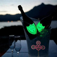 Conception personnalisée de luxe EL emballage cadeau bouteille de vin el décalcomanie led nom boîte support graphiques flash lueur quantité minimale de commande