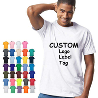 T-shirt homme en coton blanc de haute qualité, coupe ample, impression personnalisée, logo, streetwear, t-shirt graphique uni, t-shirt homme surdimensionné