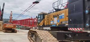 Grúa sobre orugas SANY SCC1500 usada de China, grúa de equipo de construcción de 150 toneladas, 0086 13127730878 - Product Image 6