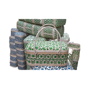 Hot SALE C&R High Quality Bamboo Foldable <b>Storage</b> <b>Basket</b>-Decorative Wicker Tray Home & Cafe Decor Kitchen Living Room Size S - Product Image 1