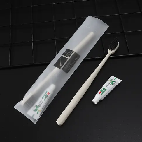 5 Star Hotel Dry Amenities Disposable Dental Kit Hotel Portable Travel Toothbrush with Toothpaste