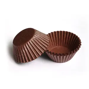 7cm and 8cm brown cupcake liners
