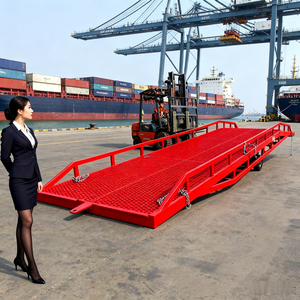 Rampa de carga de contenedor manual hidráulica, camión de acero, carretilla elevadora, rampa de muelle, niveladores, precio - Product Image 2