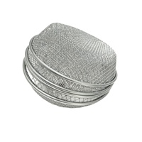 Grille de tamisage ronde en fil d'acier galvanisé pour jardinage, tamis à compost et gravier, Malla Metálica