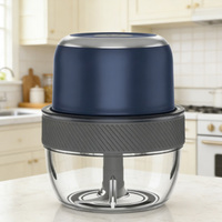 Robot culinaire électrique rechargeable par USB 1500mAh 40W 200ml, hachoir à légumes, moulin à viande pour usage domestique