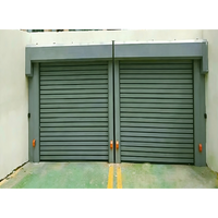 Porte de garage automatique à panneau affleurant en alliage d'aluminium, surface finie, pour usage extérieur (entrepôt), antivol, durable
