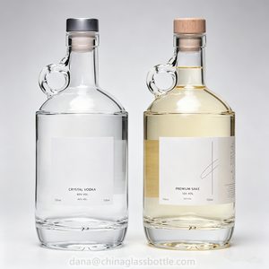 Bouteilles en verre personnalisées de 500 ml et 750 ml pour vin de fruits, avec poignée, pour l'emballage de liqueurs, brandy, whisky, miad, <span class=keywords><strong>gin</strong></span> - Product Image 1