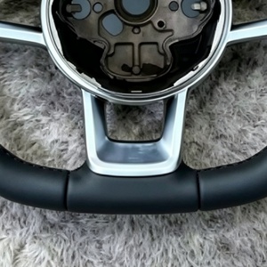 Volant en cuir noir avec surpiqûres pour Volkswagen, pour VW GTI7 <span class=keywords><strong>Golf</strong></span> MK7 <span class=keywords><strong>GTD</strong></span> MK6 MK5 MK4 VW Polo 6 5 - Product Image 3
