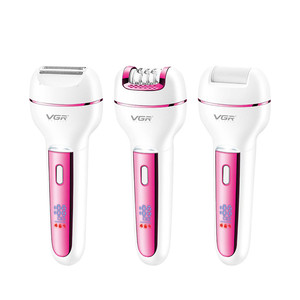 เครื่องกำจัดขน VGR V-732 IPX5 สำหรับผู้หญิง เครื่องโกนขนไฟฟ้า ชุดอุปกรณ์ดูแลขน กำจัดหนังด้าน สำหรับใบหน้า ลำตัว บริเวณขาหนีบ เครื่องเล็มขนบิกินี่ กำจัดขน - Product Image 1
