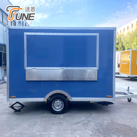 Carrito de Comida Móvil Cuadrado Multifuncional a Precio de Fábrica, Carrito de Venta de Alimentos en Venta