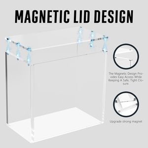 Boîte de rangement acrylique magnétique pour boosters PKMN, empilable, transparente, à chargement par le haut, avec aimants puissants - Product Image 4