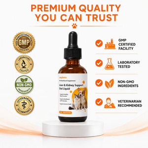 Waylemo Liver and Kidney Support Liquid for Senior Dogs <strong>Cats</strong> Hepatic <strong>Renal</strong> Health Blood Function 60ml Dropper Bottle - Product Image 4