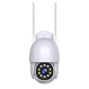 Câmera de vigilância panorâmica, auto rastreamento, wi-fi ip, inclinação, 1080p dome, detecção de movimento de áudio bidirecional