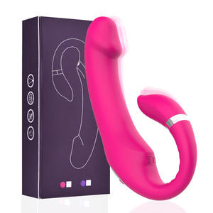 Alat mainan seks getar g-spot klitoris 10 Mode, tongkat mainan dengan puting klitoris dan stimulasi jari - Product Image 1