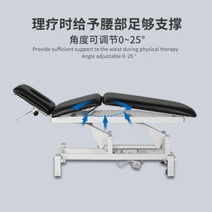 Table de thérapie manuelle ostéopathique moderne en cuir véritable électrique à 6 segments réglables avec 2 moteurs pour salle de <span class=keywords><strong>sport</strong></span> - Product Image 5