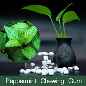 Gym Energy Caffeine Chewing Gum Natural Bubble Gum Strong Mint Fresh Chewing Gum