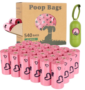 Özel Logo baskılı kokulu çevre dostu Compostable biyobozunur Doggie Pet köpekler köpekler için kaka poşetleri - Product Image 1